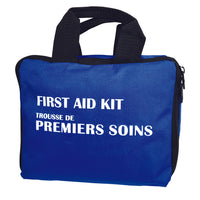 First Aid Central - Trousse de Premiers Soins Essentielle - Étui souple bleu - Ensemble de 173 morceaux-Conçue pour traiter une variété de blessures, y compris les plaies, les coupures et les éraflures