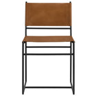 Modway - Thatcher Cuir et métal Chaise à manger - Tan-8