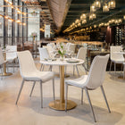Zuo - Alto Table bistrot - Blanc/Or-Capacité de poids maximale: 45