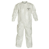 Dupont – Combinaison de protection personnelle Tychem SL, collet, glissière, élastique, blanc, 4XG, 3/paquet (SL125B-4XL)-Couleur : Blanc/Blanc