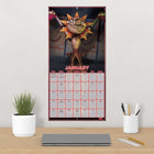 DateWorks - Calendrier Mural 16 Mois 2025 Five Nights at Freddy's - 12 po x 12 po - Anglais-Parfait à accrocher sur un mur, un tableau en liège ou un tableau d'affichage à la maison, à l'école ou au bureau