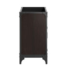 Modway - Steamforge 30" Armoire de toilette de salle de bain (lavabo non inclus) - Noyer noir-Coussinets de pied non marqués