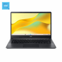 Acer - Chromebook LCD FHD 14" avec 3 mois d'abonnement à Gemini Advanced - Intel N100 - SSD eMMC 128 Go - RAM LPDDR5 8 Go - Chrome OS - Noir-Doté de la certification MIL-STD-810H, ce Chromebook robuste est également équipé d'un pare-chocs absorbant les chocs qui protège contre les chutes jusqu'à 122 cm, de supports élargis et de ports IO renforcés pour un jeu brutal, ainsi que d'un clavier résistant aux éclaboussures avec des touches ancrées mécaniquement qui peuvent résister jusqu'à 330 ml de liquide.