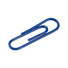 JAM Paper - Trombones standard colourés - 1 pouce - bleu foncé - paquet de 100-Quantité : 100 par boîte | Emballé dans une boîte transparente réutilisable pour garder votre bureau ou votre tiroir de bureau organisé
