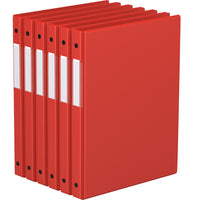Davis Group Super économie, Reliure à anneaux ronds 5/8 po, paquet de 6 – Rouge-3 Reliure À Anneaux