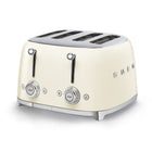 SMEG - Toaster 4 tranches 4x4 - Crème-Fentes larges avec centrage automatique, pour des tranches de différentes épaisseurs