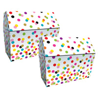 Teacher Created Resources - Coffre à confettis, paquet de 2-Idéal pour les fêtes sur le thème des pirates, comme boîte cadeau ou de rangement, ou comme coffre de récompenses dans votre classe.