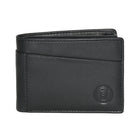 Club Rochelier - Portefeuille mince pliable pour homme avec carte d'identité amovible - Noir-10 emplacements pour cartes de crédit