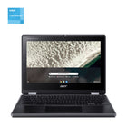 Acer - Ordinateur portable à écran tactile de 11,6 po R753T-C0BW avec 3 mois d'abonnement à Google AI Pro - Intel Celeron N4500 - 64 Go Emmc SSD - 8 Go RAM - Intel UHD Graphics - Chrome OS - Noir-Durabilité de qualité militaire - La carrosserie résistante aux chocs testée selon la norme militaire (MIL-STD 810H1) résiste à toutes sortes d’usure quotidienne. Le pare-chocs absorbant les chocs et la conception renforcée protègent l’appareil contre les chutes jusqu’à 122 cm et jusqu’à 60 kg de force vers le bas.