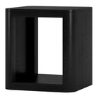 Hudson&Canal - Table d'appoint carrée Kellan de 50 cm de largeur, , grain noir-Le plateau de table a une capacité de poids de 50 lb