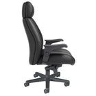 Nightingale - Fauteuil de direction à dossier haut President - Noir-Bras réglables en hauteur avec accoudoirs en polyuréthane