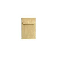 Enveloppes pour pièces de monnaie LUX #1 - 2-1/4 po x 3-1/2 po - blond métallisé - paquet de 50-Utilisez-le pour envoyer des matériaux plats et volumineux ou plusieurs petits articles tels que des pièces de monnaie, des bijoux, des timbres, des catalogues et des cartes géantes