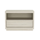 Manhattan Comfort - Table de nuit contemporaine Navis 32" à 1 tiroir - Chêne blanchi-La finition aspect bois offre une apparence chaleureuse et naturelle prisée dans la conception de meubles modernes