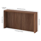 Hudson&Canal - Console Piedmont 56" L - Noyer satiné-Dimensions du produit : 11,63" L x 55,75" l x 30" H