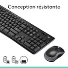Logitech MK270 Combo Clavier et Souris Sans Fil pour Windows-Cette souris sans fil compacte est conçue pour être confortable pour les droitiers et gauchers, son curseur permet une navigation en douceur sur la plupart des surfaces