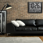 Marathon - Horloge atomique numérique murale Super-Jumbo avec chiffres de 7 po, noir-ALARME AVEC FONCTION SNOOZE : alarme simple à régler avec fonction snooze (intervalles de 5 minutes)