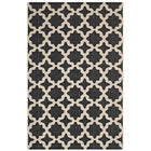 Modway - Cerelia Treillis marocains intérieurs et extérieurs Tapis de 5 pi l x 8 pi L - Noir et beige-Tapis à treillis marocain