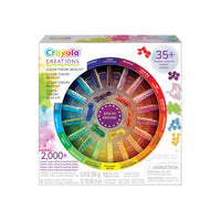 Crayola - Ensemble de perles Creations Colour Theory-CE QUI EST INCLUS : Cet ensemble comprend une station de bijouterie, 18 tubes de perles, un assortiment de perles (80 g), 6 couleurs d'élastique, une roue des couleurs, une cuillère à perles et des instructions