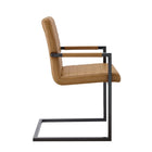 Modway - Savoy Cuir végane Chaises de salle à manger Ensemble de 2 - Tan-Assemblée requise