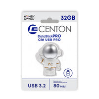 Centon - lecteur flash USB 3.2 Gen1- Astronaute 32GB - Blanc-Capacité : 32GB USB-A Génération 3.2