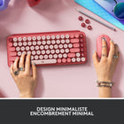Logitech POP Keys Clavier Mécanique Sans Fil - Heartbreaker-Association esthétique: Associez le POP Keys à la souris POP, confortable et silencieuse elle est faite pour travailler n'importe où. Bouton personnalisable pour accéder aux emojis et raccourcis