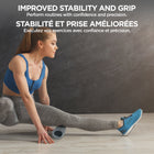 PurAthletics - Rouleau Wave Voyage- Gris-Efficace pour différentes parties du corps