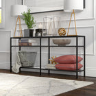 Hudson&Canal - Console Sivil 64" L - Bronze noirci-Caractéristiques assemblage facile