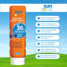 Sunzone - Lotion solaire SPF 30 - 325 ml - Lot de 6-Résistante à l’eau et à la sueur pendant 80 minutes