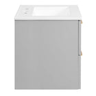 Modway - Daybreak 24" Vanette de salle de bain - Blanc gris clair-6