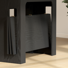 HOMCOM - Table à manger rectangulaire extensible 23,6 po-70,9 po pour 6-8 personnes - noir vieilli-Fabriquée en panneau de particules pour un nettoyage facile 