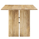 Modway - Amistad 60 po Bois Table à manger, Chêne-7