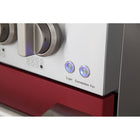 Kucht - 48 po Série KDF Cuisinière Pro Style à double combustible - Acier inoxydable/Rouge-Prêt pour le propane liquide pour une compatibilité flexible avec les sources de carburant