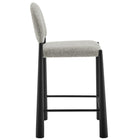 Modway - Hayley Cuir végane Tabourets de comptoir Ensemble de 2 - Chameau Noir-Glissières de plancher ajustables non marquées