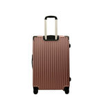 TRAVLR - Valise d'enregistrement légère à coque rigide, 24 po - Or Rose-Système d'expansion à fermeture éclair pour 20 % d'espace de rangement en plus