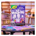 Crayola - Grandes pages à Colourier duveteuses K-Pop Demon Hunters (Les guerrières de la K-pop) Crayola-Les surfaces douces et duveteuses facilitent le contrôle des couleurs et permettent d'obtenir des résultats saisissants et dignes d'être affichés