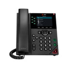 HP - Téléphone IP filaire à montage mural Poly VVX 350 à 6 lignes - Noir-Écran LCD couleur 3,5" 320 x 240