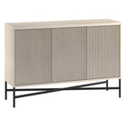 Hudson&Canal - Buffet Brighton 48" L - Aulne Blanc-Un design contemporain moderne pour votre salle à manger, votre cuisine ou votre bureau