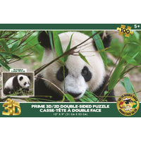 Prime 3D - Panda géant - 100 pièces-Casse-tête 3D lenticulaire de 100 morceaux