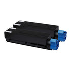 Premium Tone - Okidata 44917601 Toner compatible - Noir - Paquet de 2-Couleur: Noir