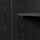 South Shore - Essence - Armoire de rangement avec 2 portes - Chêne noir-Fabriqué au: Canada
