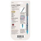 uni-ball – Stylos à bille roulante Vision – 0,7 mm – couleurs assorties – paquet de 5  -Les stylos à pointe fine avec encre de qualité archivistique sont parfaits pour les notes, les listes, les signatures et la tenue de dossiers