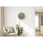 Monarch Specialties - 9115 Horloge Murale Rond de 12"- Visage Bronze Foncé/Cadre Blanc-Profitez d'une mesure précise du temps grâce à notre mouvement à quartz sans tic-tac, qui vous garantit la ponctualité de cette horloge décorative sans distraction