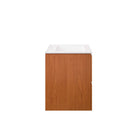 Modway - Scenic Support mural de 24" Vanette de salle de bain - Blanc cerise-Bassin d’évier en céramique