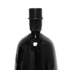 Simple Designs - Petite lampe de table ronde - noire avec abat-jour assorti-7