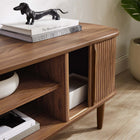 Modway - Contour 55 po Meuble TV, Noyer-Tablette réglable