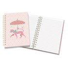 Studio Oh! - Cahier à spirale de format moyen - 5-3/4 po x 8-3/4 po - Ligné - 80 feuilles - Défilé de léopards-Couverture rigide avec motif imprimé en couleurs