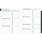 Day–Timer – Recharge d’agenda hebdomadaire avec onglets 2027 format folio – 11 po x 8 1/2 po – anglais-Les bordures vertes douces Day-Timer rendent ces recharges proprement aptes pour le milieu des affaires, mais agreables à l'oeil