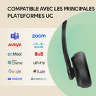 Yealink - Casque UH34 Double UC - Casque pour téléphone et ordinateur - Certifié UC - Noir-Performances des haut-parleurs HD Voice/large bande