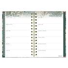 Blueline - Agenda Hebdomadaire/Mensuel - 8 po H x 5 po l - Motif Verdant - Bilingue-Section mots de passe