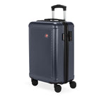 Swiss Gear - Valise cabine spinner - bleu marine-Poignée télescopique rétractable avec bouton-poussoir de verrouillage facile à actionner avec le pouce